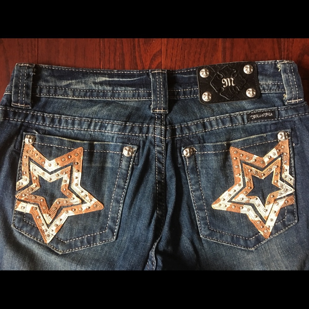 Miss Me Jeans Cow Print Stars SZ 30
